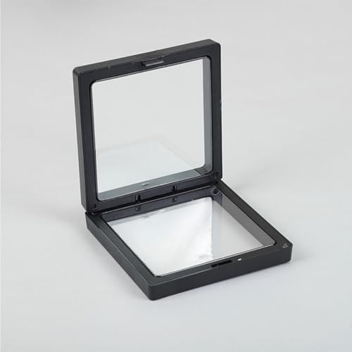 10 peças com moldura flutuante 3D – Suporte de caixa de armazenamento de joias e estojo de exibição flutuante para medalhas, medalhas militares, coleção de moedas, joias, emblemas (pequeno)