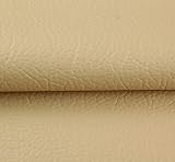 Tissu Simili Cuir Imperméable Tissu D'ameublement Tapisserie pour Canapé De Siège De Voiture Meubles Vestes Sac À Main Tissu Au Metre 140 CM (Largeur Fixe) (Color : Beige)