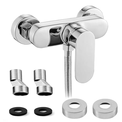 Grifo Montado en la Pared para Grifo de Ducha, Ducha Monomando, Grifo de Ducha Frío y Caliente, se Puede Utilizar en Varios Escenarios, Como Hogares, Hoteles, Escuelas, (Estilo 2)