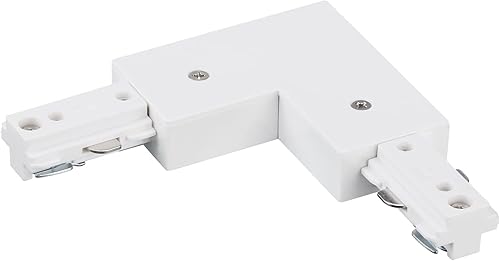 LEONLITE Conector H Track L, kit de iluminación de pista de circuito único tipo H de 3 hilos-1, listado UL, material ignífugo, para sistema de riel