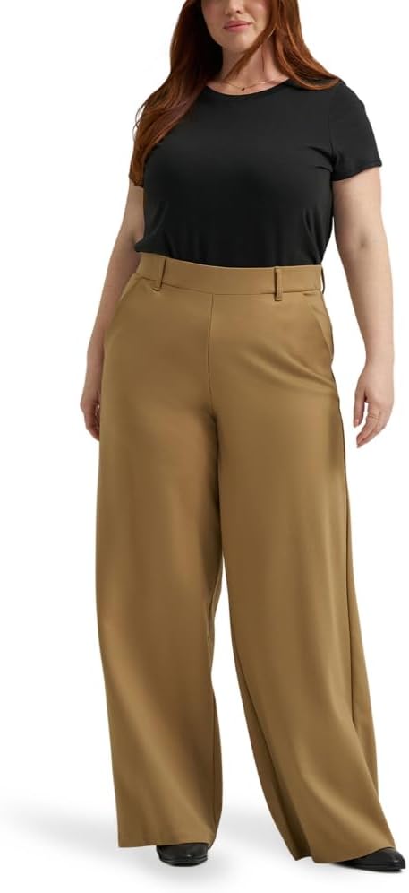 Lee Women's Plus Size Ultra Lux Comfort Any Wear Wide Leg Pant