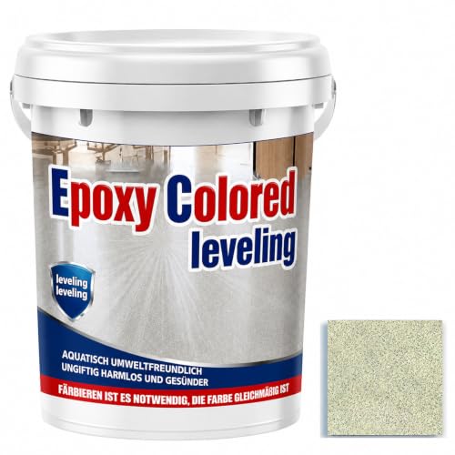 2026 NEW Epoxy Colored Sand Floor Paint Self Leveling (Yellow-2, 35.27oz)