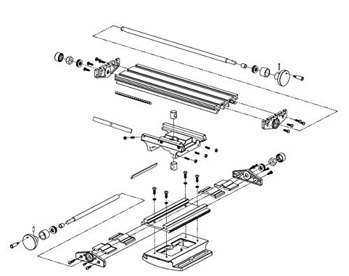 Mini Milling Machine Work Table Vise Portable Compound Bench X-Y 2 Axis Adjustive Cross Slide Table , For Bench Drill Press 13 Inches-3.74" (330Mm 95Mm) #TOP7