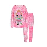 L.O.L. Surprise! Neon Q.T. Girls 2 Piece Pullover Hoodie and Pant Set for Big Kids