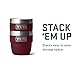 YETI Rambler 4 oz Stackable Cup, Stainless Steel, Vacuum Insulated Espresso/Coffee Cup, 2 Pack, Wild Vine Red