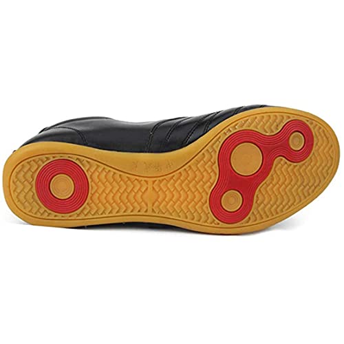 Martial Arts Shoes for Men, Leather Tai-Chi Kung-Fu Trainers Non-Slip Breathable Outdoor Daily Training Exercises Shoes2