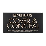 essence concealer palette dm Revolution Ultra Cover and Conceal Palette mit 8 hochpigmentierten Farben in dekorativer Spiegel-Kassette: Light-Medium - 10 g