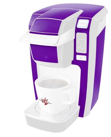 WraptorSkinz Decal Style Vinyl Skin compatible for Keurig K10 / K15 Mini Plus Coffee Makers Solids Collection Purple (COFFEE MAKER NOT INCLUDED)