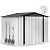 DWVO 8'x6' Large Metal Outdoor Storage Shed, Heavy Duty Tool Storage Sheds for Backyard Patio Lawn - Ideal for Bicycles, Garden Tools, and Lawn Equipment, Easy-to-Assemble, White