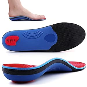 Walkomfy Heavy Duty Support Pain Relief Orthotics – 210+ lbs Plantar Fasciitis High Arch Support Insoles for Men Women…