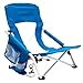 SUNNYFEEL Sedia da Spiaggia Bassa Pieghevole, Sedie da Campeggio Leggere con Schienale in Rete, Bracciolo Imbottito, Portatile con Sling, Sedie Reclinabili per Vacanze all'Aperto (BLU)