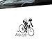 Produktbild Mode Auto Aufkleber Cool Rider Fahrrad Leben Cross Country Vinyl Aufkleber Auto Motorräder Zubehör für Passat Lada, 9cm * 9cm