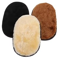 Healeved 3 pièces Gants de Nettoyage Cuir Épais avec Poils pour Polissage et Lustrage Chaussures Meubles Sacs Entretien Accessoires Cuir