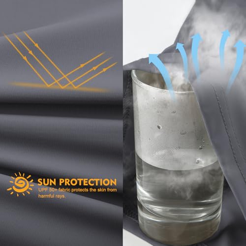 Riverruns UPF 50+ Swim Shirt Fishing Shirt Rash Guard T Shirt Ice-Cool Quick Dry Sports Shirt#10173