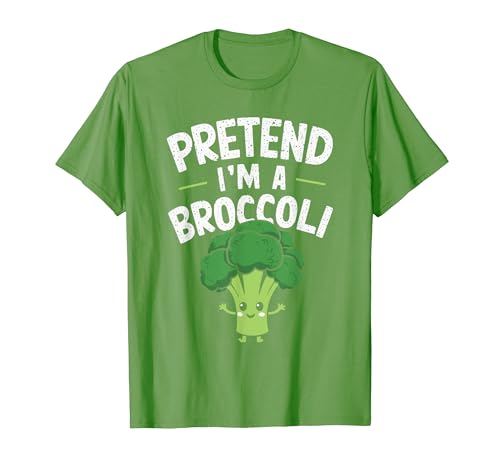 Pretend I'm A Broccoli Déguisement Paresseux T-Shirt