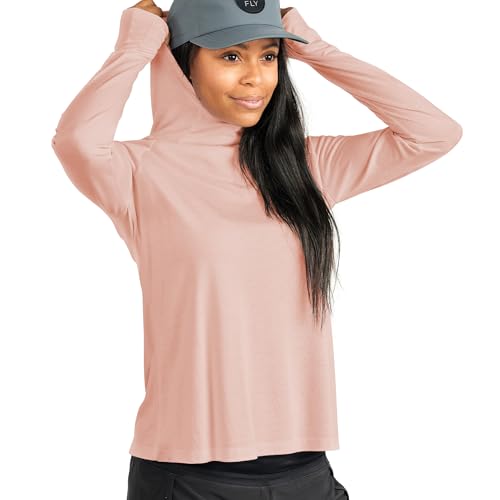 Free Fly Women's Lightweight Hoodie - UPF 40+ Sun Protection Moisture Wicking, Breathable Bamboo Viscose Outdoor Shirt3