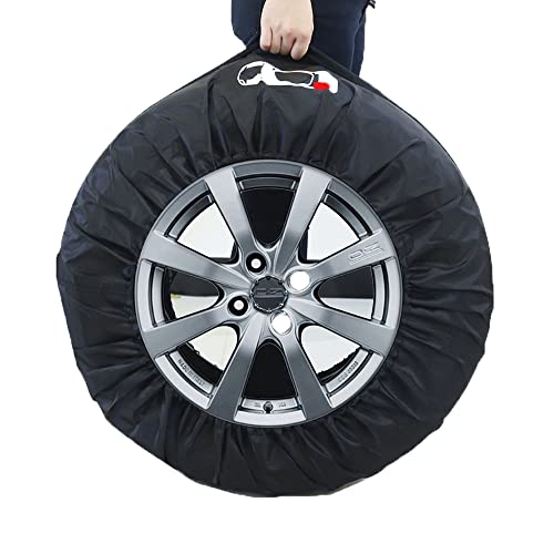 Image of Tire Covers (4 Pack) Dust-Proof Waterproof UV Sun Protectors for Motorhome RV Travel Trailer Camper Truck SUV Van