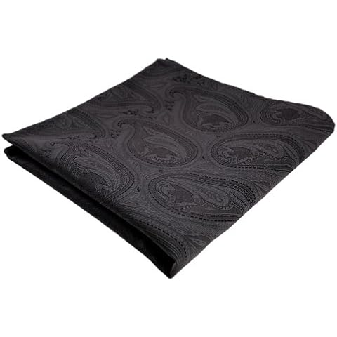 Pañuelo negro gris negro negro de oliva paisley - paño poliéster Cover