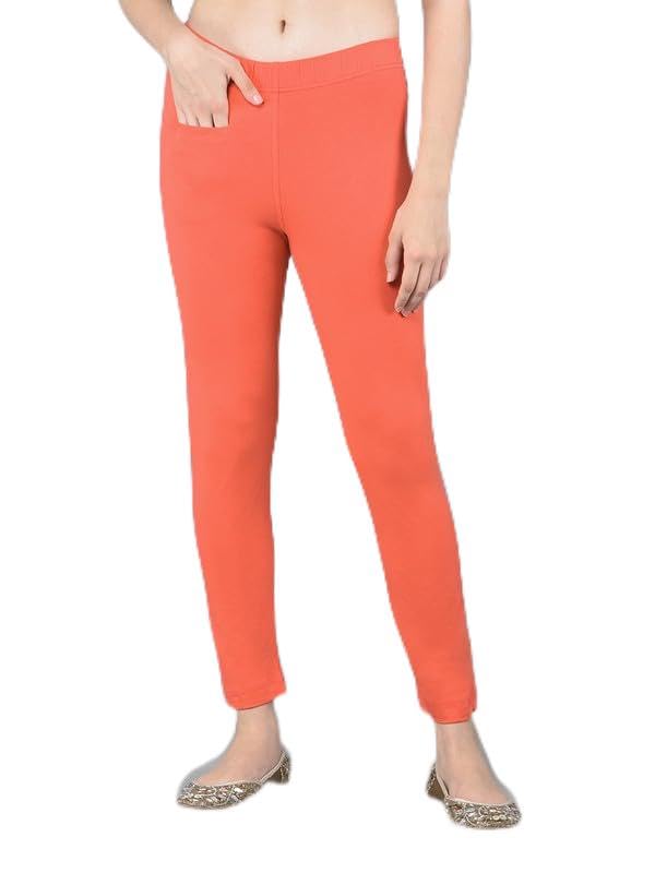 Image of Comfort Lady Women Cotton Blend Regular Fit for Casual,Formal and Daily Use Kurti Pants with Front Pocket