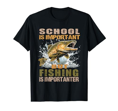 Funny Fishing For Boys Kids Youth Fish Saying Bass Fisherman Maglietta