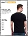 DKNY Soft Cotton T-Shirt for Men - Plain Casual & Dress Crew Neck Tee, Comfortable Premium Classic Fit Mens Tshirt Black