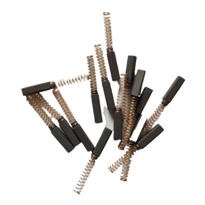 Lot20 4 x 4 x 15mm 5/32" x 5/32" x 19/32"(L*W*H) Spring Carbon Brushes for Power Tool Electric Sewing Machine etc 4x4x15mm