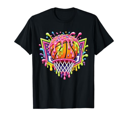 Basketball Drip Ice Cream Youth Drip Basketball Boys Kid T-Shirt