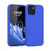 Produktbild kwmobile Hülle kompatibel mit Apple iPhone 13 mini Hülle - Silikon Handy Case - Handyhülle weiche Oberfläche - kabelloses Laden - Baltik Blau