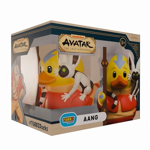 TUBBZ Boxed Edition: Avatar The Last Airbender - Aang Cosplaying Rubber Duck Vinyl Figure – Official Collectible for Fans of Avatar