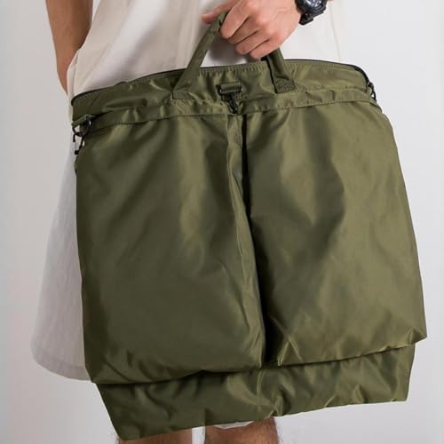 Bolso bandolera para portátil verde y funda con asa cómoda 4