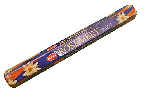 Rosemery (Rosemary) - 20 Stick Hex Tube - HEM Incense Hand Rolled In India