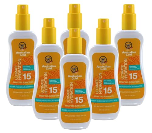 Australian Gold SPF 15 Sunscreen Spray Gel, 8 Fluid Ounce