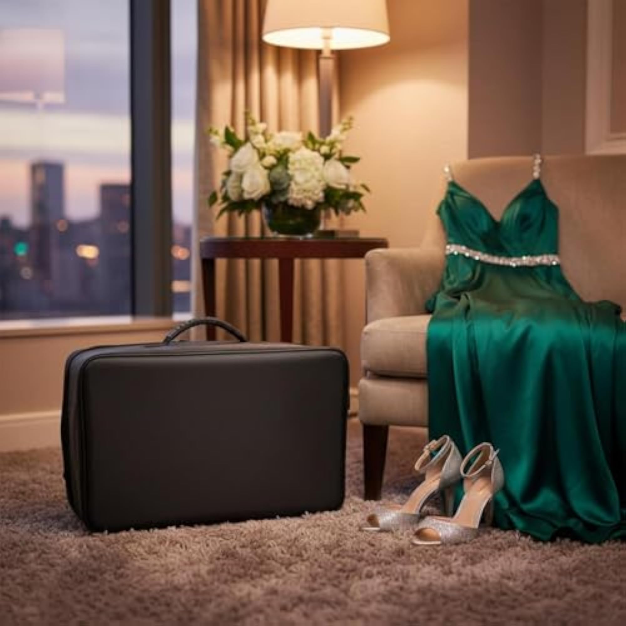 Telescopic Handle Professional Beauty Trolley, Travel Case