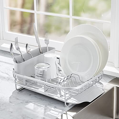 Kitchenaid Aluminum Dish Rack, 17.36-Inch, White #TOP3