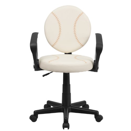 Flash Furniture Baseball Swivel Task Office Chair With Arms #TOP5