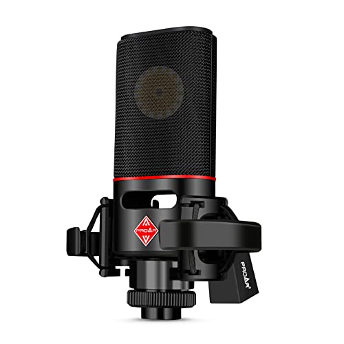Proar Xlr Microphone Cardioid Condenser Microphone Xlr With 32Mm Large Diaphragm For Computer Pc Metal Professional Studio Microphone For Recording Podcasting Streaming Gaming Asmr Voice Over Vocals #TOP14
