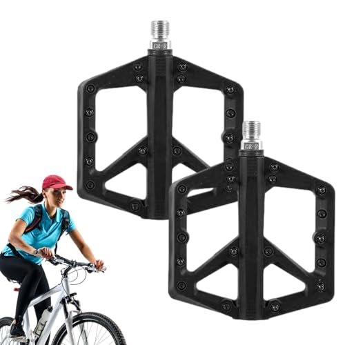 Pedales planos para bicicletas de montaña, pedales planos antideslizantes ampliados, coloridos reposapiés de ciclismo, a prueba de óxido, plataformas impermeables para carretera, montaña, ciudad,