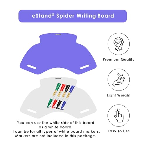 Image of Lap Board for Study | Home | Dining | Office | Laptop | Computer Desk | Reading & Writing | Multi-Purpose | Made in India | (Purple, SPIDER-LB-30X16-PURPLE)