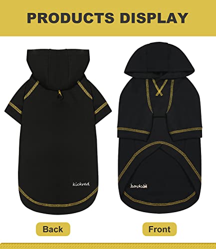 Kickred Basic Dog Hoodie Sweatshirts, Pet Clothes Hoodies Sweater With Hat And Leash Hole, Soft Cotton Outfit Coat For Large Medium Small Dogs #TOP2