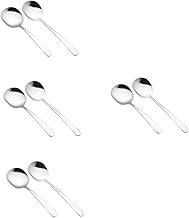 HEMOTON 8 Pçs Colher De Servir Colheres De Servir De Aço Inoxidável Talheres De Aço Inoxidável Conjunto De Talheres De Colher De Aço Inoxidável Colher De Servir Colher De Servir Coquetel