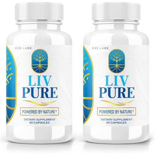 rize labs - LivPure Powered by Nature - Advanced Formula - Pure Support Dietary Supplement for Liver Support Extra Strength Vegan Liver Function Pills (120 Capsules)