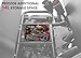 SAUTVS Underseat Storage Bin for Mule, Under Seat Storage Box for Kawasaki Mule SX 4x4 XC SE 610 4x4 2005-2024 Accessories (Replace #99999-0054)