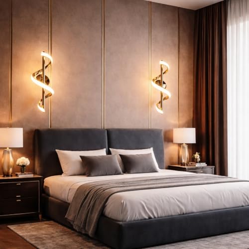 Image of Modern WL 20 LED Wall Light | 3 Color Modes (Warm, Neutral, Cool White) | Indoor Wall Lamp for Living Room,Bed Room, Hallway Etc (HL-20 Pack of 2).