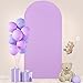 Lavender Wedding Arch Cover 2.1x5FT Spandex Arch Covers Chiara Round Top Arch Backdrop Cover for 2-Sided Stretchy Arch Panels Fitted Wedding Arch Backdrop Fabric for Birthday Ceremony Party Decor
