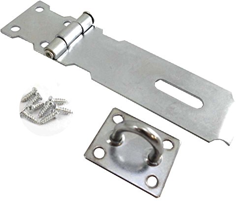 Image of DOVETAIL 4.5 Inch Galvanized Pad Bolt Hasp With Installation Hardware: TH-14871