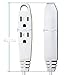 K KASONIC - 25-Feet 3 Outlet Extension Cord, ETL/UL Listed, 16/3 SJTW 3-Wire Grounded, 10 Amp 125 V 1625 Watts, Multi-Outlet Indoor/Outdoor Use, White