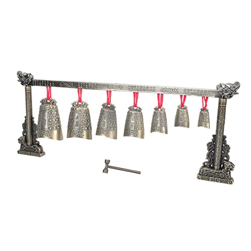 1 Conjunto Sinos Instrumento Folclórico Chinês Instrumento De Percussão Carrilhão Antigo Viagem Chap