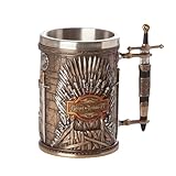 **Design élégant** : Avec un style rétro de luxe léger, cette chope de bière Viking est conçue pour impressionner et ajouter une touche d’élégance et de style à votre décor de fête à thème.