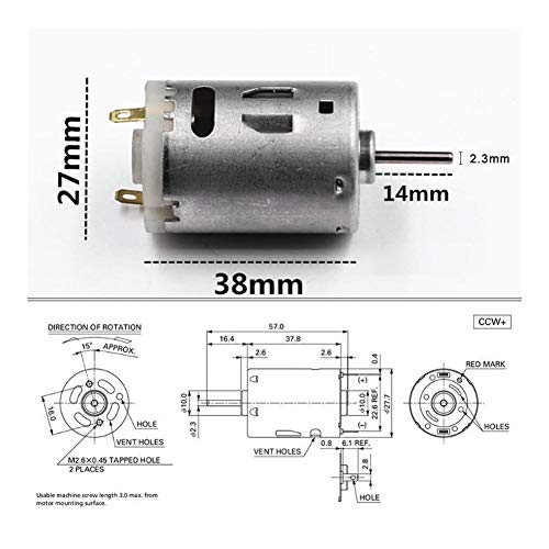 Xiaochen Piccolo Motore Elettrico RS-385 12 V CC