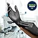 HALYARD PUREZERO Black Nitrile Exam Gloves - 5.1 Mil Case of 1000, Medium - Heavy Duty Powder Free Disposable Gloves - Textured Industrial Medical Tattoo Cleaning Food Prep